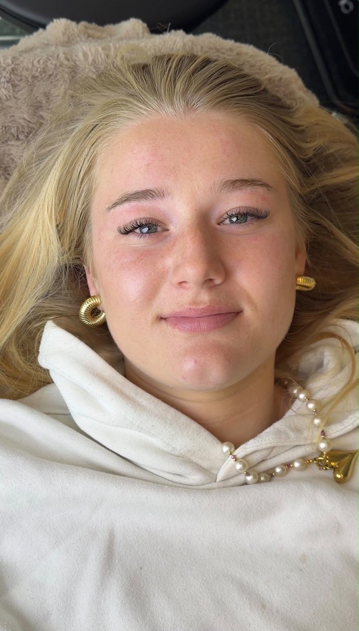 Resultaat van een lashlift bij een klant